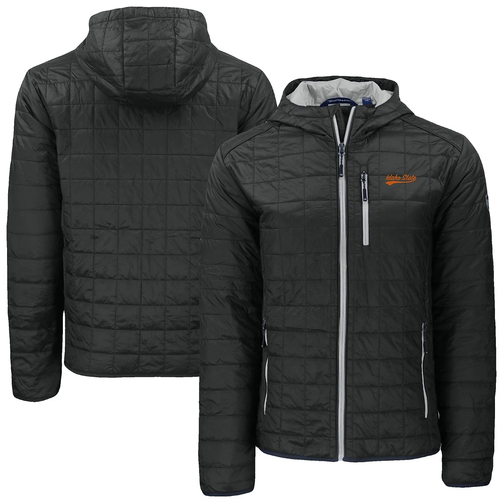 Men's Cutter & Buck Idaho State Bengals Rainier Eco PrimaLoft Hooded Full-Zip Jacket