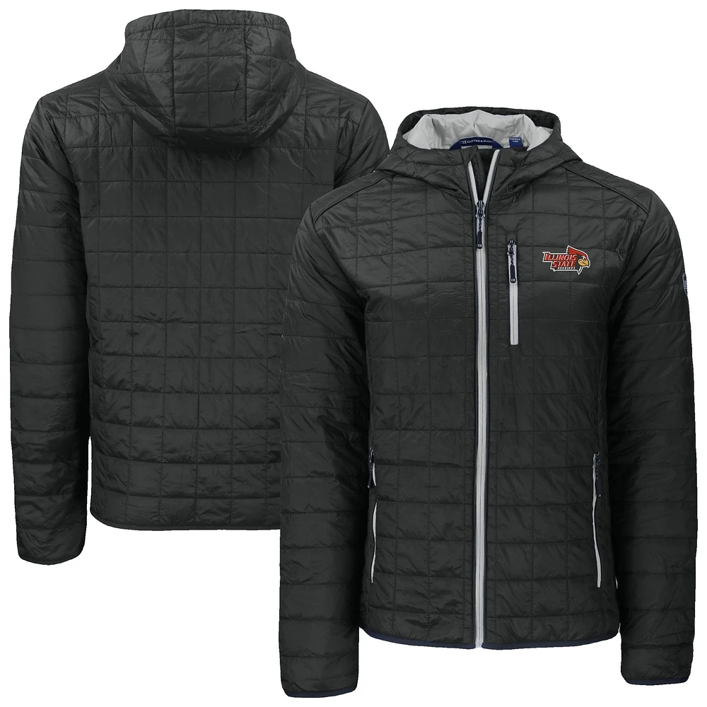 Men's Cutter & Buck Illinois State Redbirds Rainier Eco PrimaLoft Hooded Full-Zip Jacket