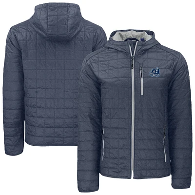 Men's Cutter & Buck Anthracite Old Dominion Monarchs Rainier Eco PrimaLoft Hooded Full-Zip Jacket