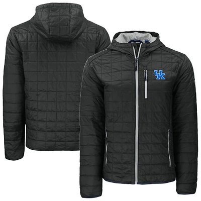 Men's Cutter & Buck Kentucky Wildcats Rainier Eco PrimaLoft Hooded Full-Zip Jacket
