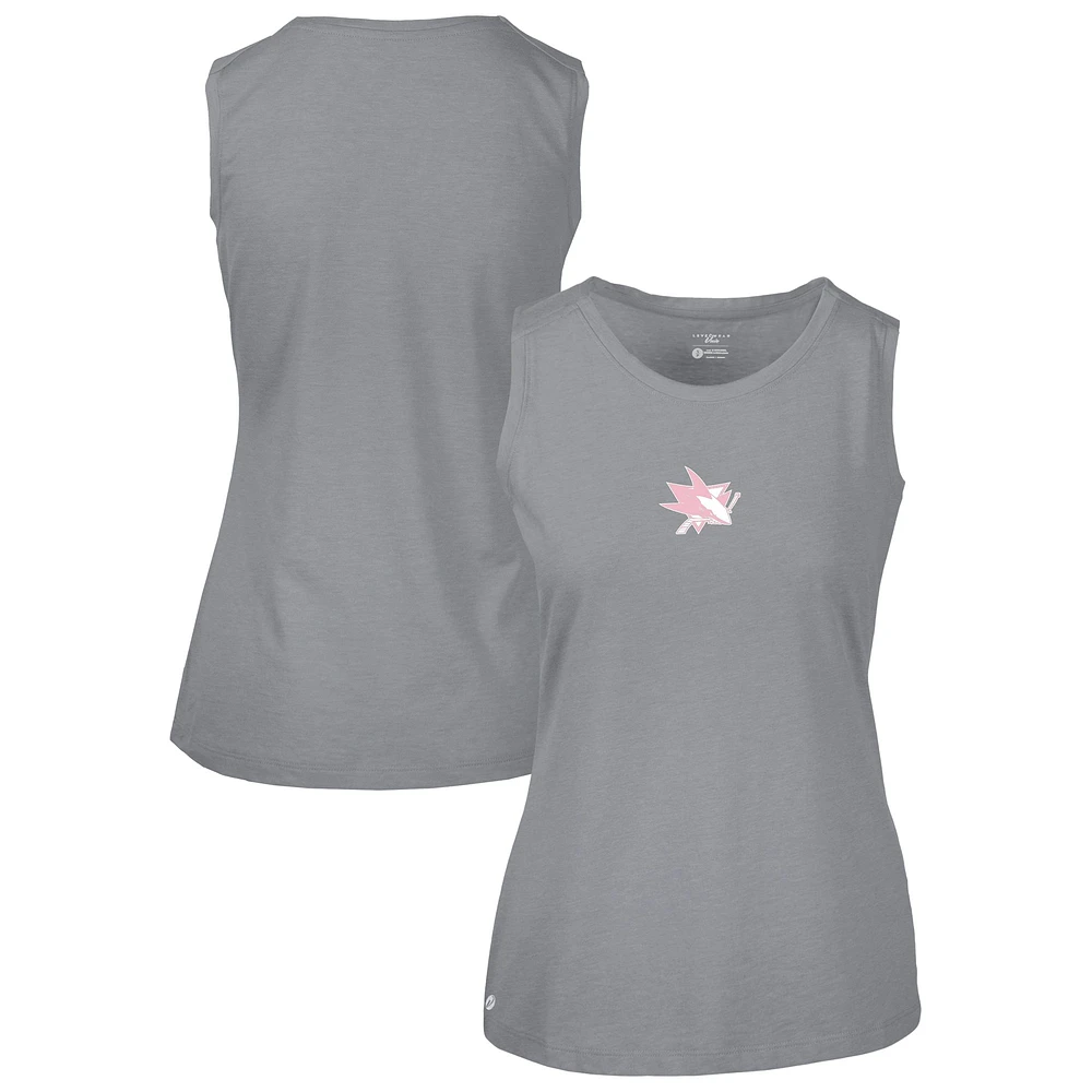 Women's Levelwear Gray San Jose Sharks Mother's Day Macy Core Tank Top