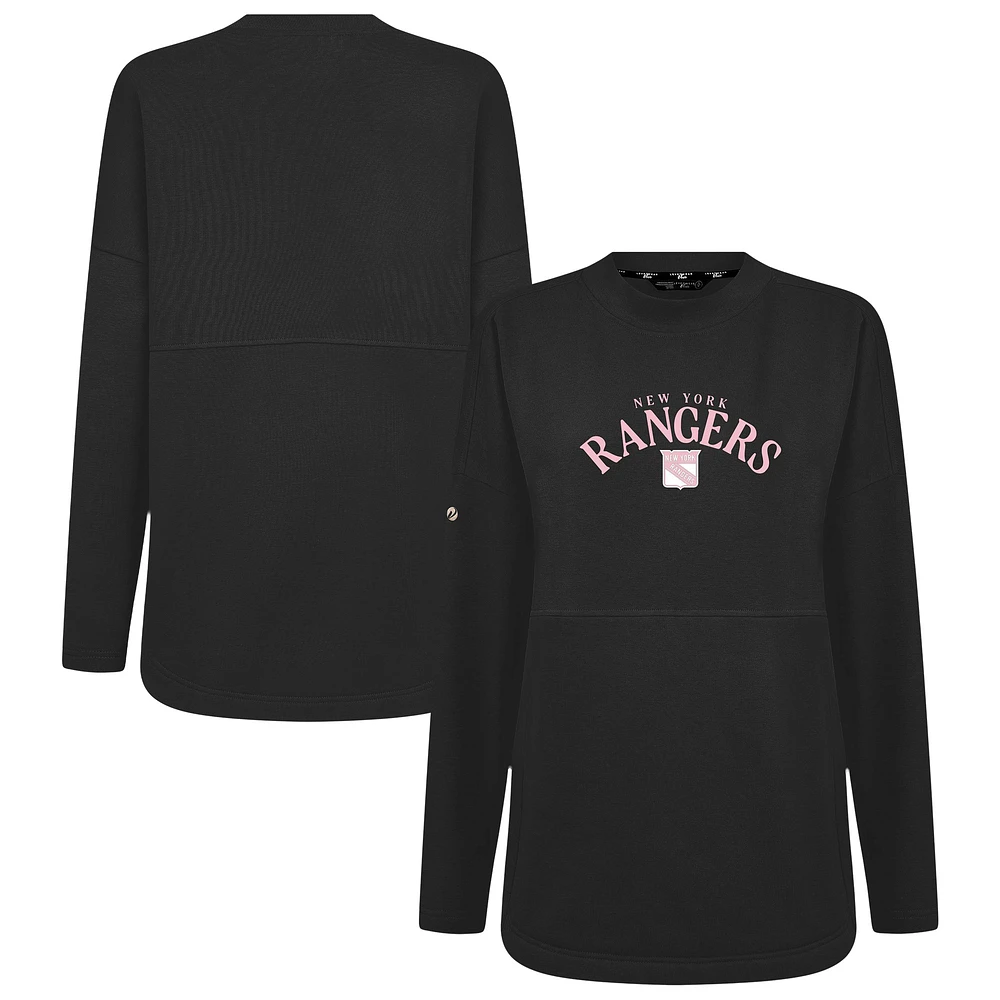 Women's Levelwear New York Rangers Mother's Day Beaudry Arched Pullover Sweatshirt
