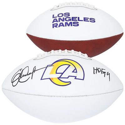 Eric Dickerson Los Angeles Rams Autographed Franklin White Panel Football with "HOF '99" Inscription