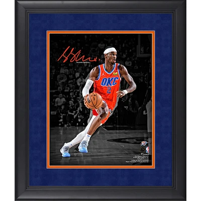 Shai Gilgeous-Alexander Oklahoma City Thunder Facsimile Signature Framed 11" x 14" Spotlight Photograph