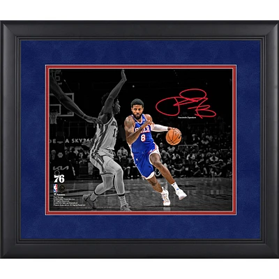Paul George Philadelphia 76ers Facsimile Signature Framed 11" x 14" Spotlight Photograph