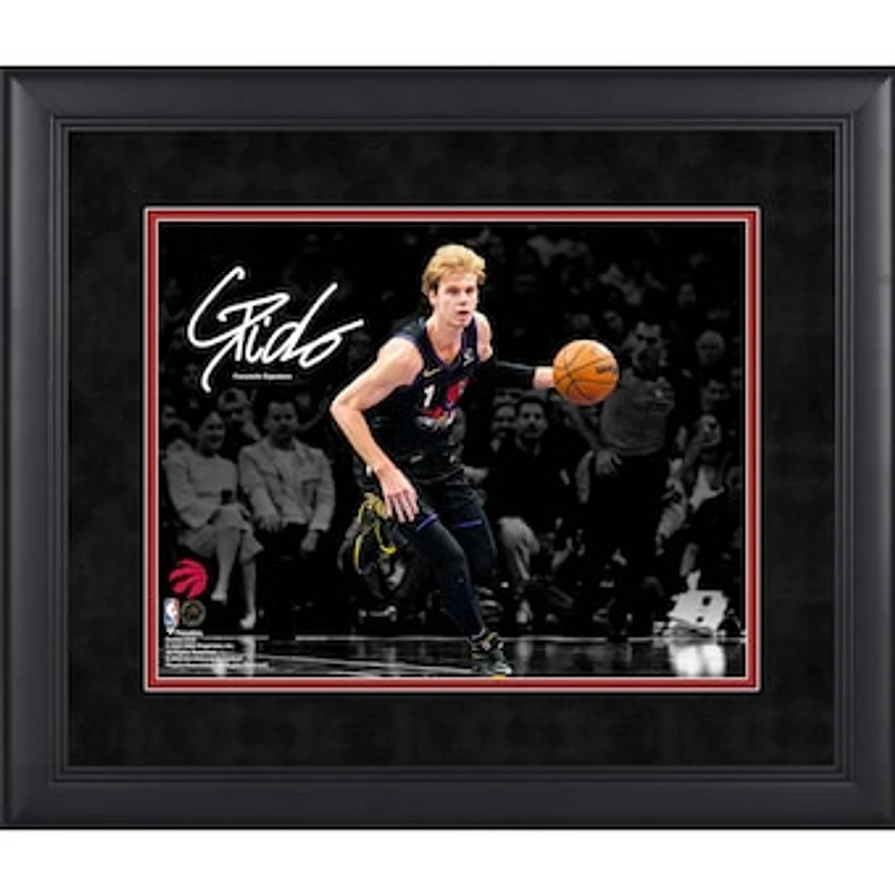 Gradey Dick Toronto Raptors Facsimile Signature Framed 11" x 14" Spotlight Photograph