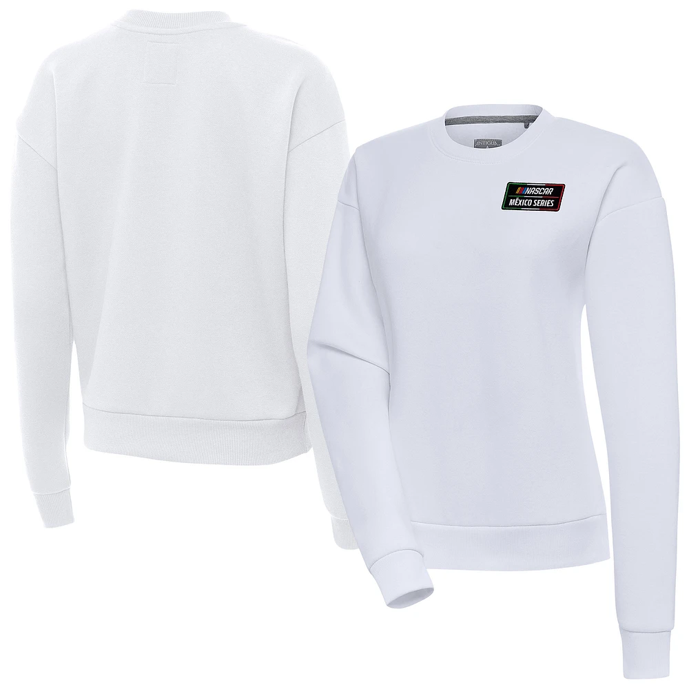 Women's Antigua NASCAR Mexico Series Race Victory Pullover Sweatshirt