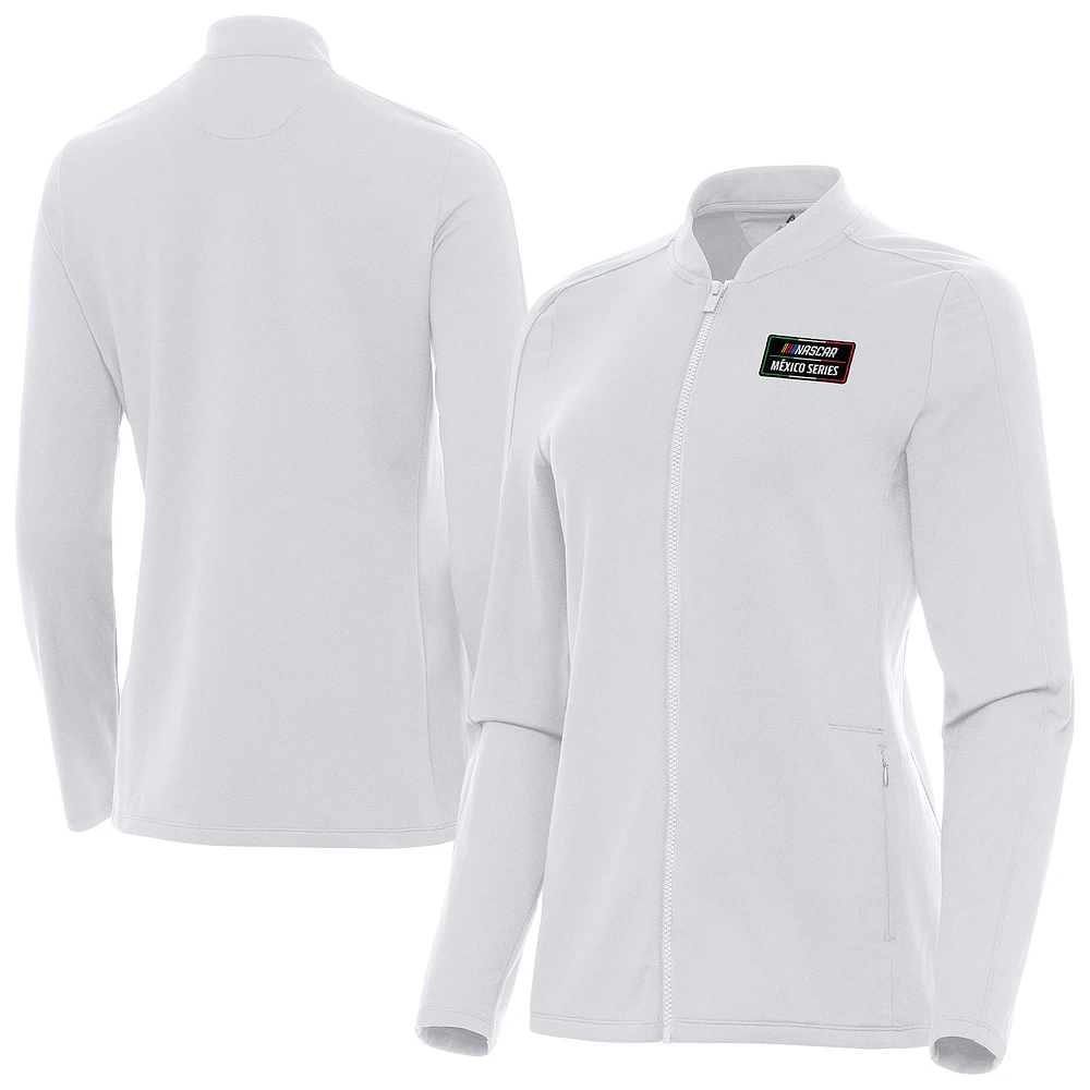 Women's Antigua NASCAR Mexico Series Race Continual Full-Zip Jacket