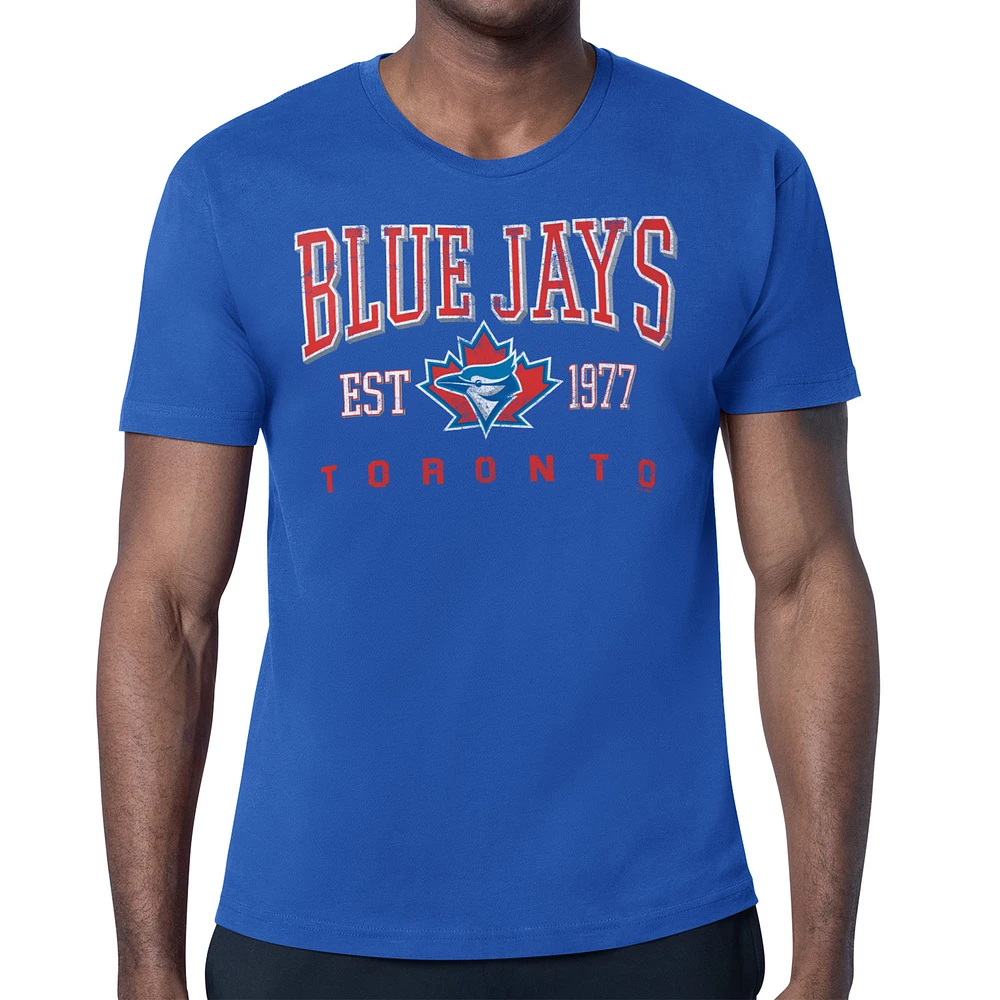 Men's Starter Royal Toronto Blue Jays Distressed Logo T-Shirt