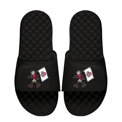 Youth ISlide Black Ohio State Buckeyes Life is Good Slide Sandals