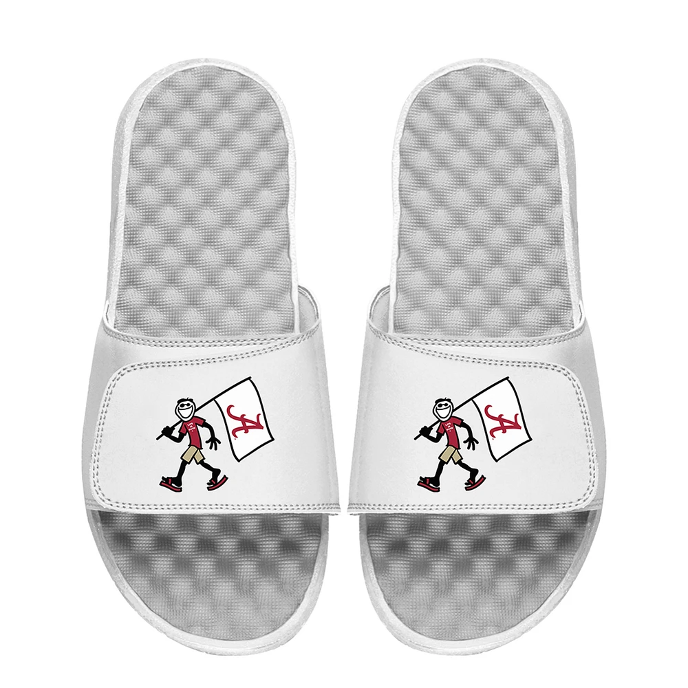 Youth ISlide White Alabama Crimson Tide Life is Good Slide Sandals