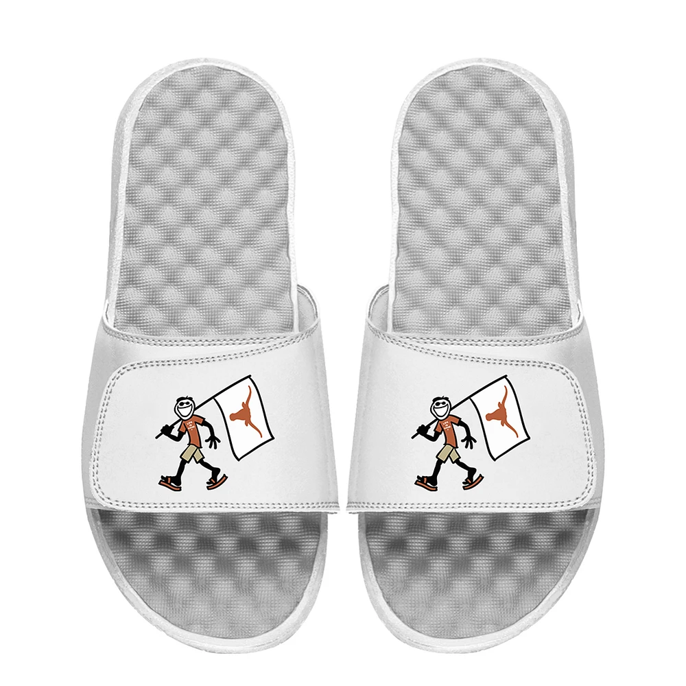 Unisex ISlide White Texas Longhorns Life is Good Slide Sandals