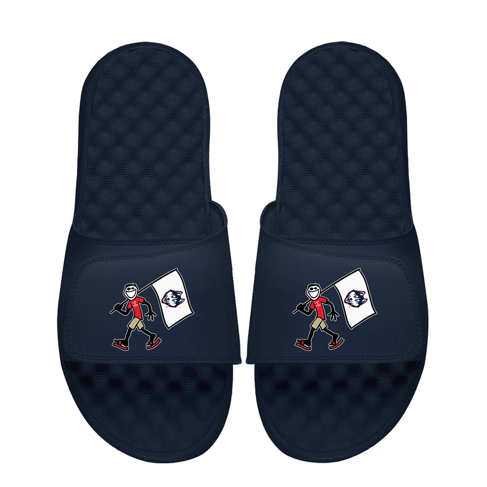 Unisex ISlide Navy UConn Huskies Life is Good Slide Sandals