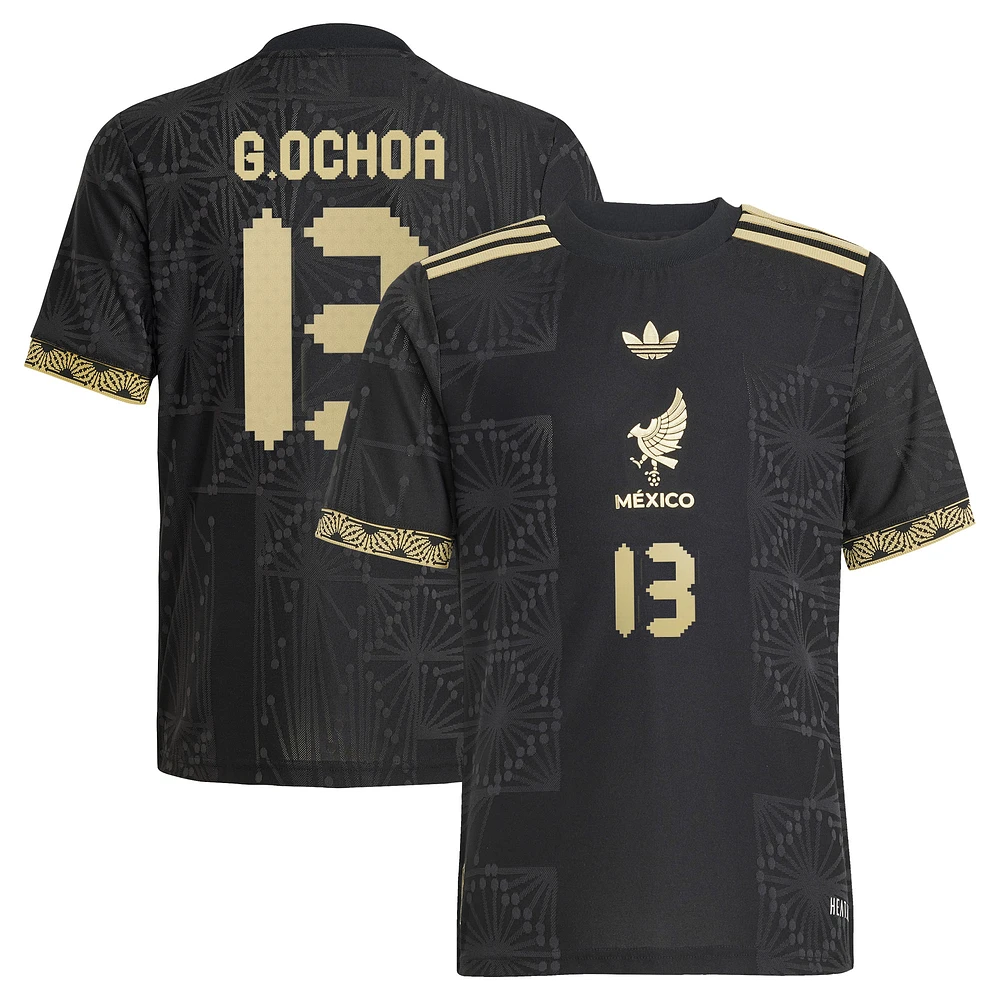 Youth adidas Guillermo Ochoa Black Mexico National Team 2025 Third Authentic Player Jersey