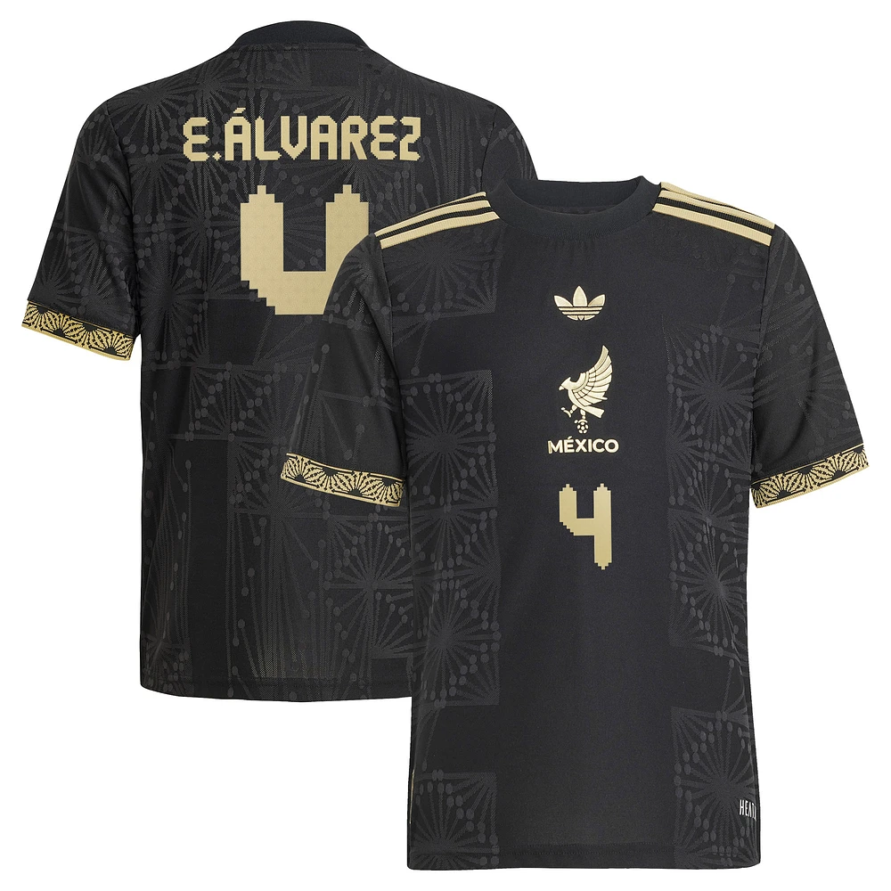 Youth adidas Edson Alvarez Black Mexico National Team 2025 Third Authentic Player Jersey
