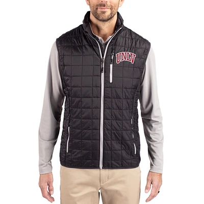 Men's Cutter & Buck UNLV Rebels Rainier Eco Insulated PrimaLoft Full-Zip Puffer Vest