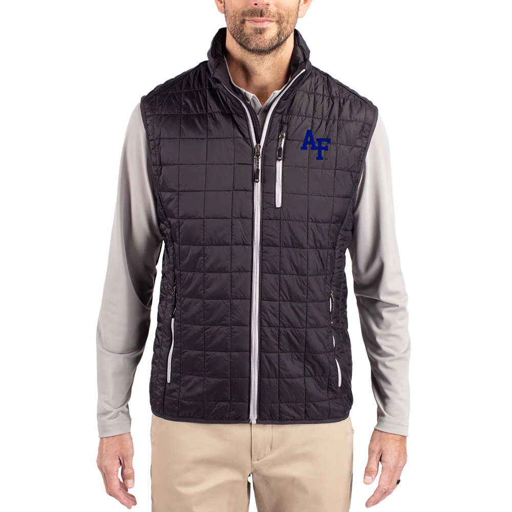 Men's Cutter & Buck Air Force Falcons Rainier Eco Insulated PrimaLoft Full-Zip Puffer Vest