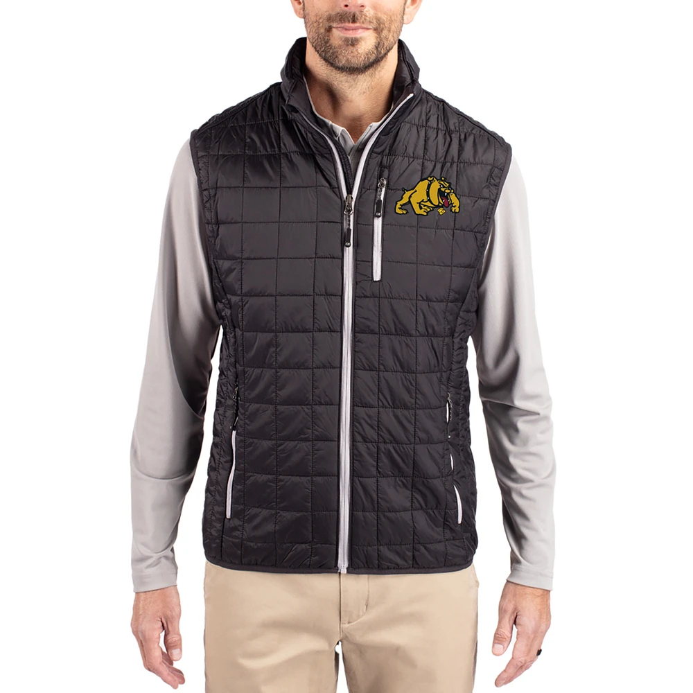 Men's Cutter & Buck Bowie State Bulldogs Rainier Eco Insulated PrimaLoft Full-Zip Puffer Vest