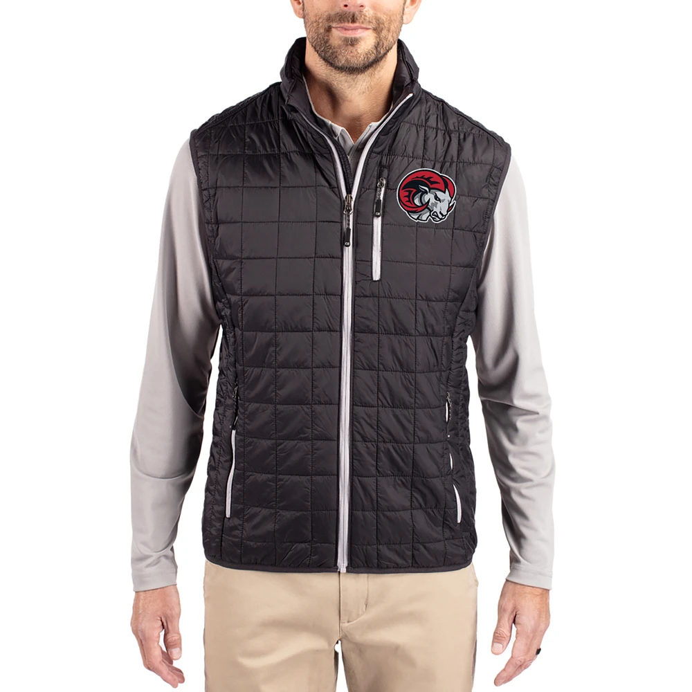 Men's Cutter & Buck Winston-Salem State Rams Rainier Eco Insulated PrimaLoft Full-Zip Puffer Vest