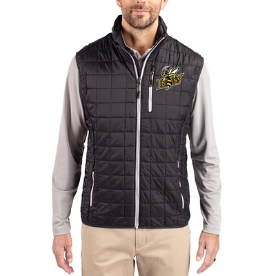 Men's Cutter & Buck Baldwin Wallace Yellow Jackets Rainier Eco Insulated PrimaLoft Full-Zip Puffer Vest