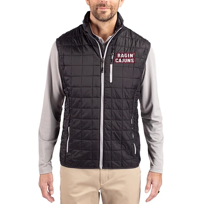 Men's Cutter & Buck Louisiana Ragin' Cajuns Rainier Eco Insulated PrimaLoft Full-Zip Puffer Vest