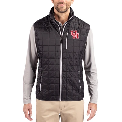 Men's Cutter & Buck Houston Cougars Rainier Eco Insulated PrimaLoft Full-Zip Puffer Vest