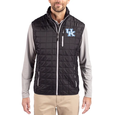 Men's Cutter & Buck Kentucky Wildcats Rainier Eco Insulated PrimaLoft Full-Zip Puffer Vest
