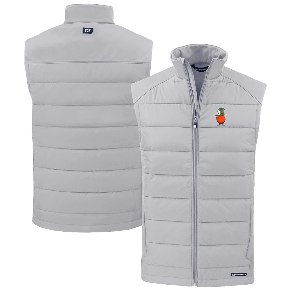 Men's Cutter & Buck UCF Knights Evoke Hybrid Eco Softshell Recycled Full-Zip Vest