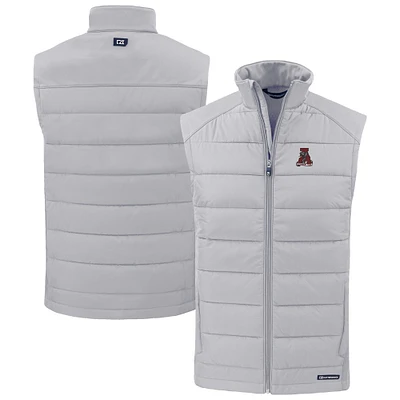 Men's Cutter & Buck Alabama Crimson Tide Evoke Hybrid Eco Softshell Recycled Full-Zip Vest