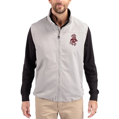 Men's Cutter & Buck Washington State Cougars Charter Eco Recycled Full-Zip Vest