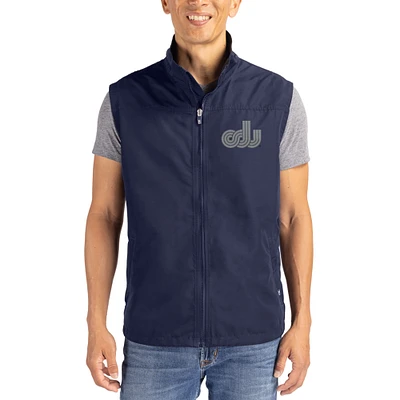 Men's Cutter & Buck Navy Old Dominion Monarchs Charter Eco Recycled Full-Zip Vest