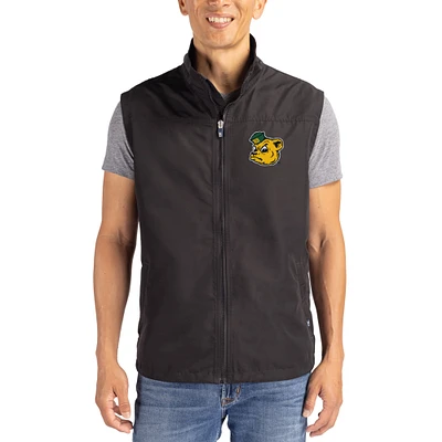 Men's Cutter & Buck Baylor Bears Charter Eco Recycled Full-Zip Vest