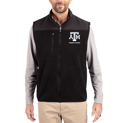 Men's Cutter & Buck Texas A&M Aggies Cascade Eco Fleece Full-Zip Vest