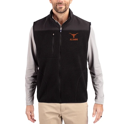 Men's Cutter & Buck Texas Longhorns Cascade Eco Fleece Full-Zip Vest