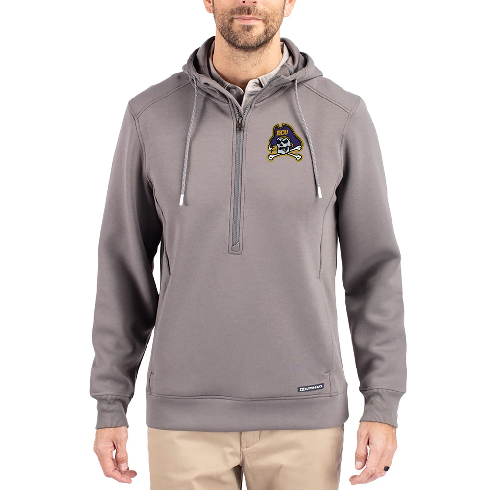 Men's Cutter & Buck ECU Pirates Roam Eco Recycled Half-Zip Pullover Hoodie