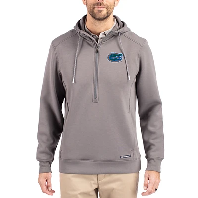 Men's Cutter & Buck Florida Gators Roam Eco Recycled Half-Zip Pullover Hoodie