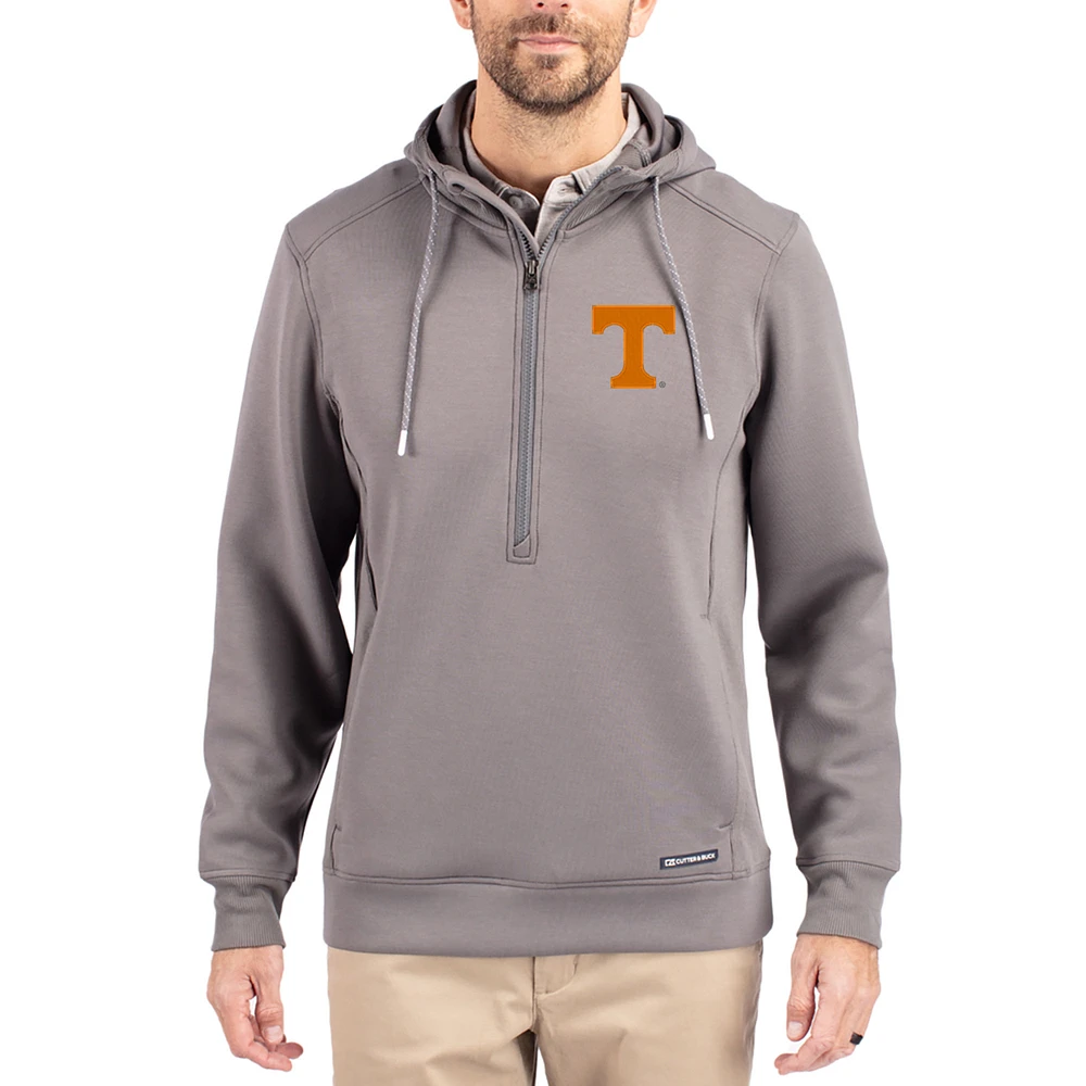 Men's Cutter & Buck Tennessee Volunteers Roam Eco Recycled Half-Zip Pullover Hoodie