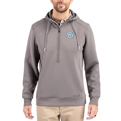 Men's Cutter & Buck Southern University Jaguars Roam Eco Recycled Half-Zip Pullover Hoodie