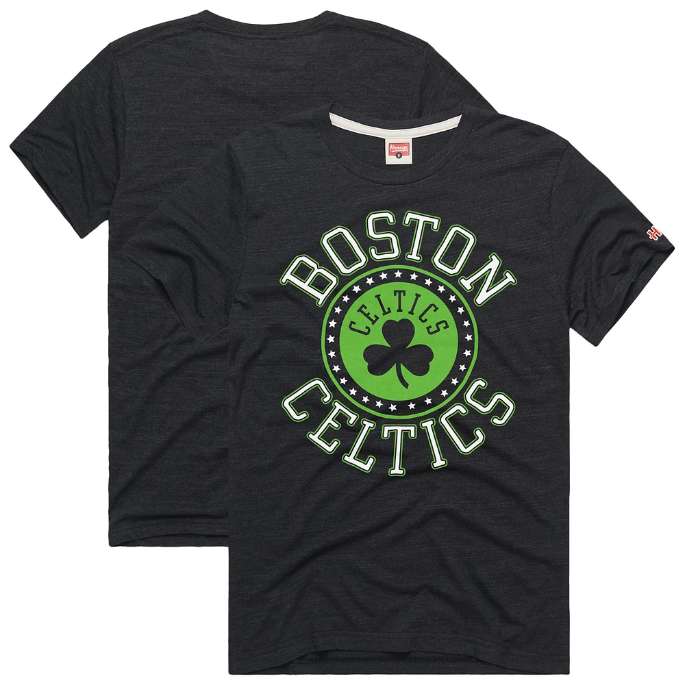 Unisex Homage Charcoal Boston Celtics Hometown Edition Tri-Blend T-Shirt