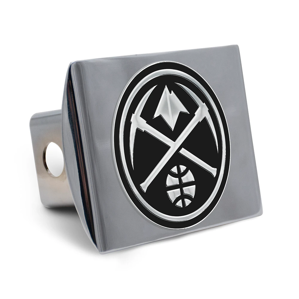 WinCraft Denver Nuggets Premium Metal Chrome Hitch Cover