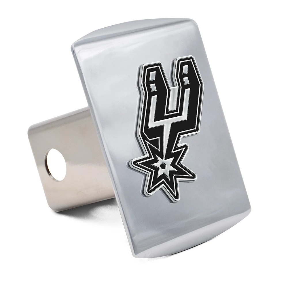 WinCraft San Antonio Spurs Premium Metal Chrome Hitch Cover