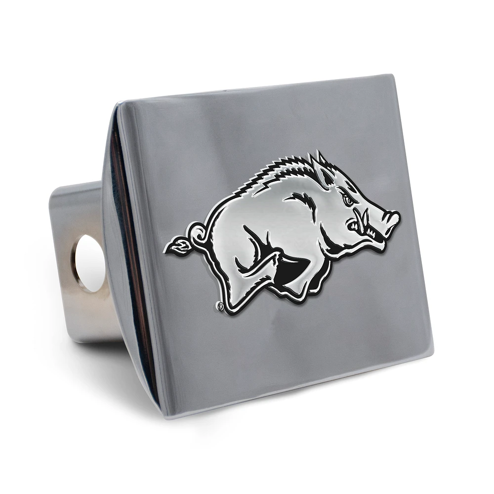 WinCraft Arkansas Razorbacks Premium Metal Chrome Hitch Cover