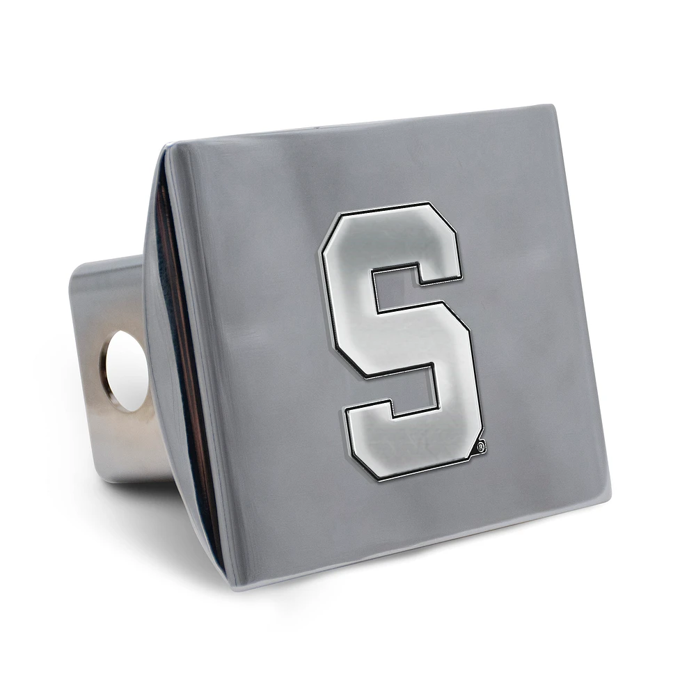 WinCraft Michigan State Spartans Premium Metal Chrome Hitch Cover