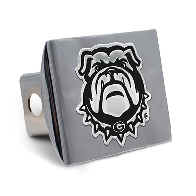 WinCraft Georgia Bulldogs Premium Metal Chrome Hitch Cover