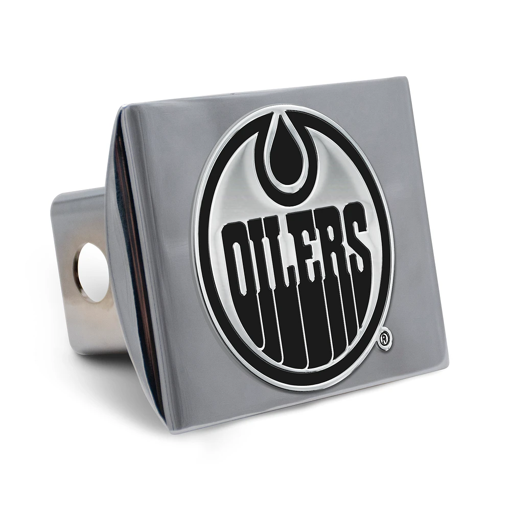 WinCraft Edmonton Oilers Premium Metal Chrome Hitch Cover