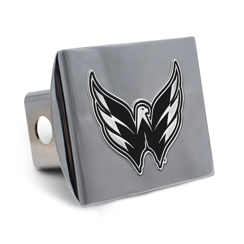 WinCraft Washington Capitals Premium Metal Chrome Hitch Cover