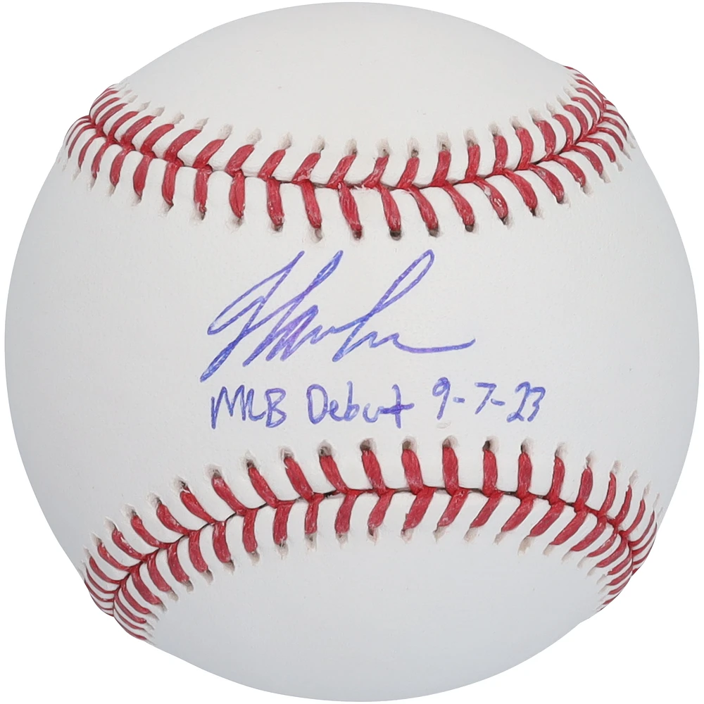 Jordan Lawlar Arizona Diamondbacks Autographed Baseball with "MLB Debut 9-7-23" Inscription