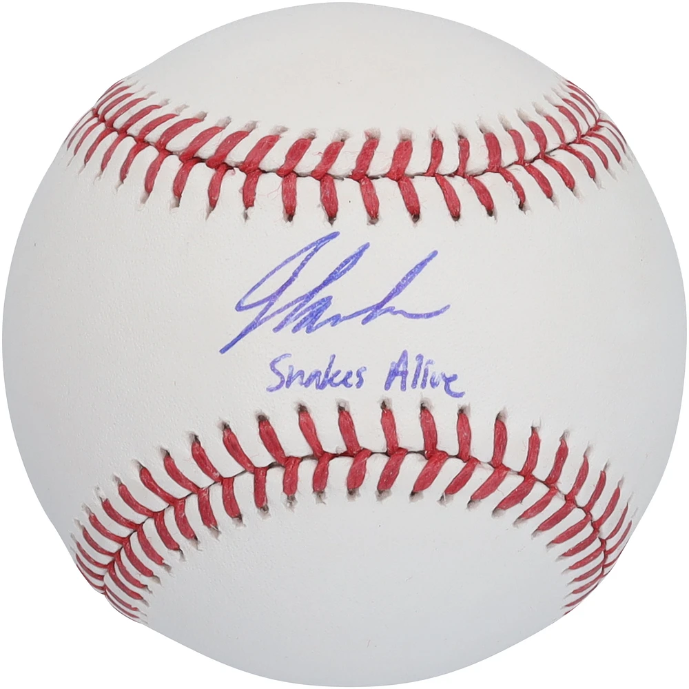 Jordan Lawlar Arizona Diamondbacks Autographed Baseball with "Snakes Alive" Inscription
