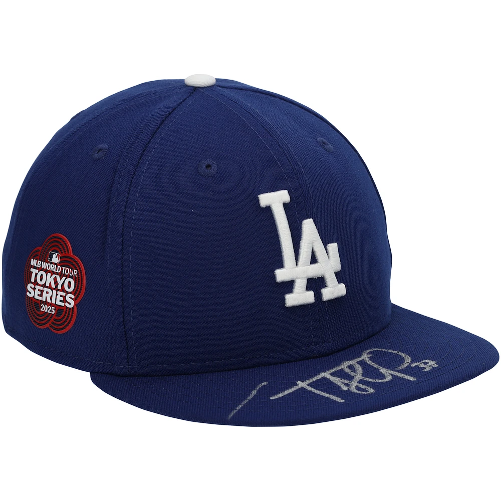 Teoscar Hernández Los Angeles Dodgers Autographed 2025 Tokyo Series New Era On-Field Cap