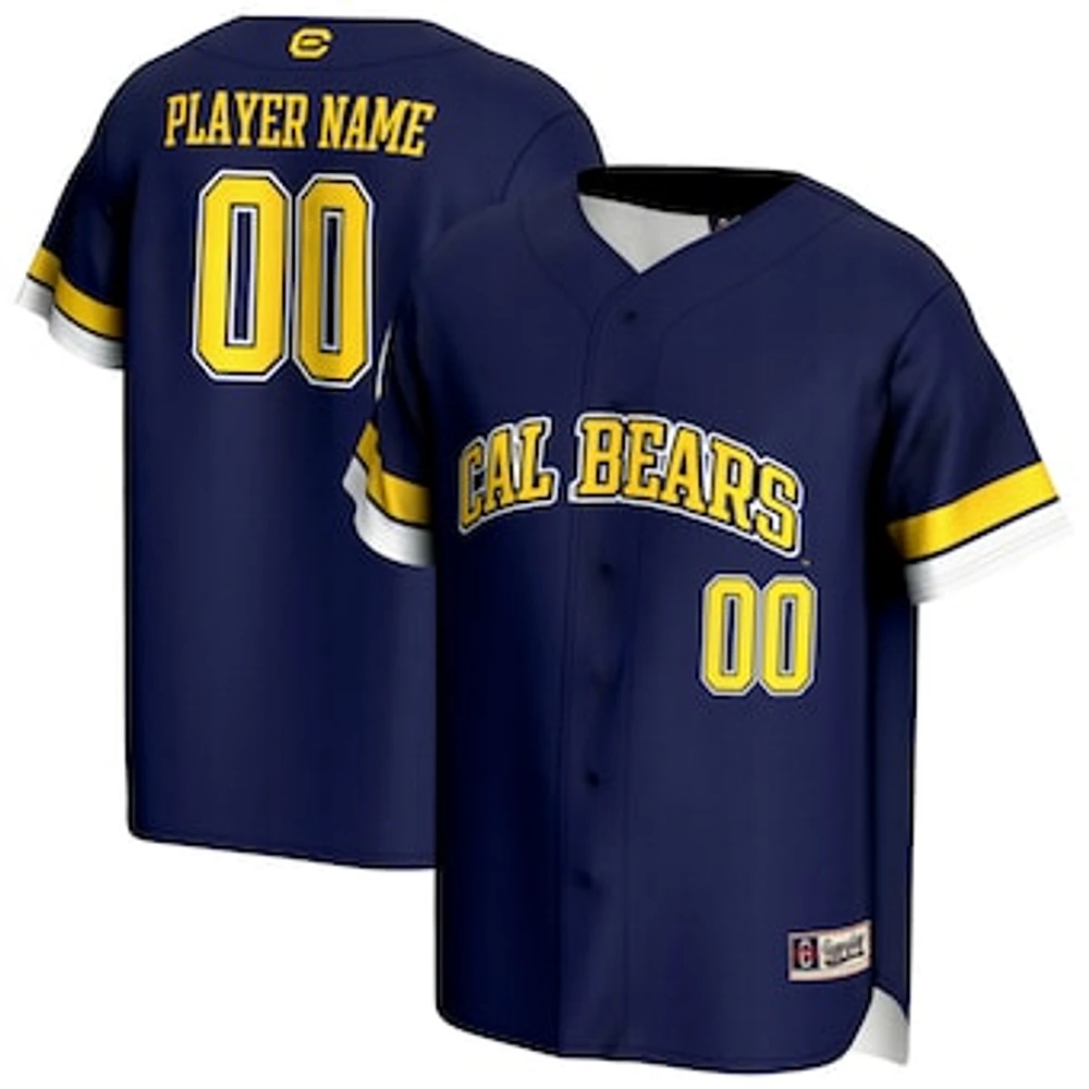 Unisex GameDay Greats Navy Cal Bears NIL Pick-A-Player Lightweight Baseball Jersey